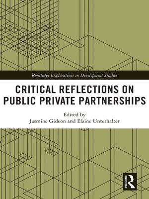 cover image of Critical Reflections on Public Private Partnerships